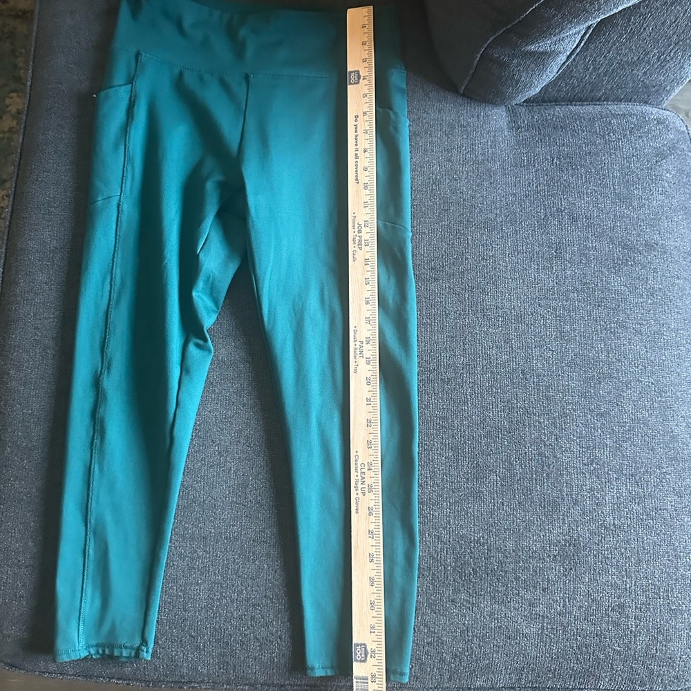 Balance Collection Teal Leggings Side Pockets XL - Picture 5 of 8